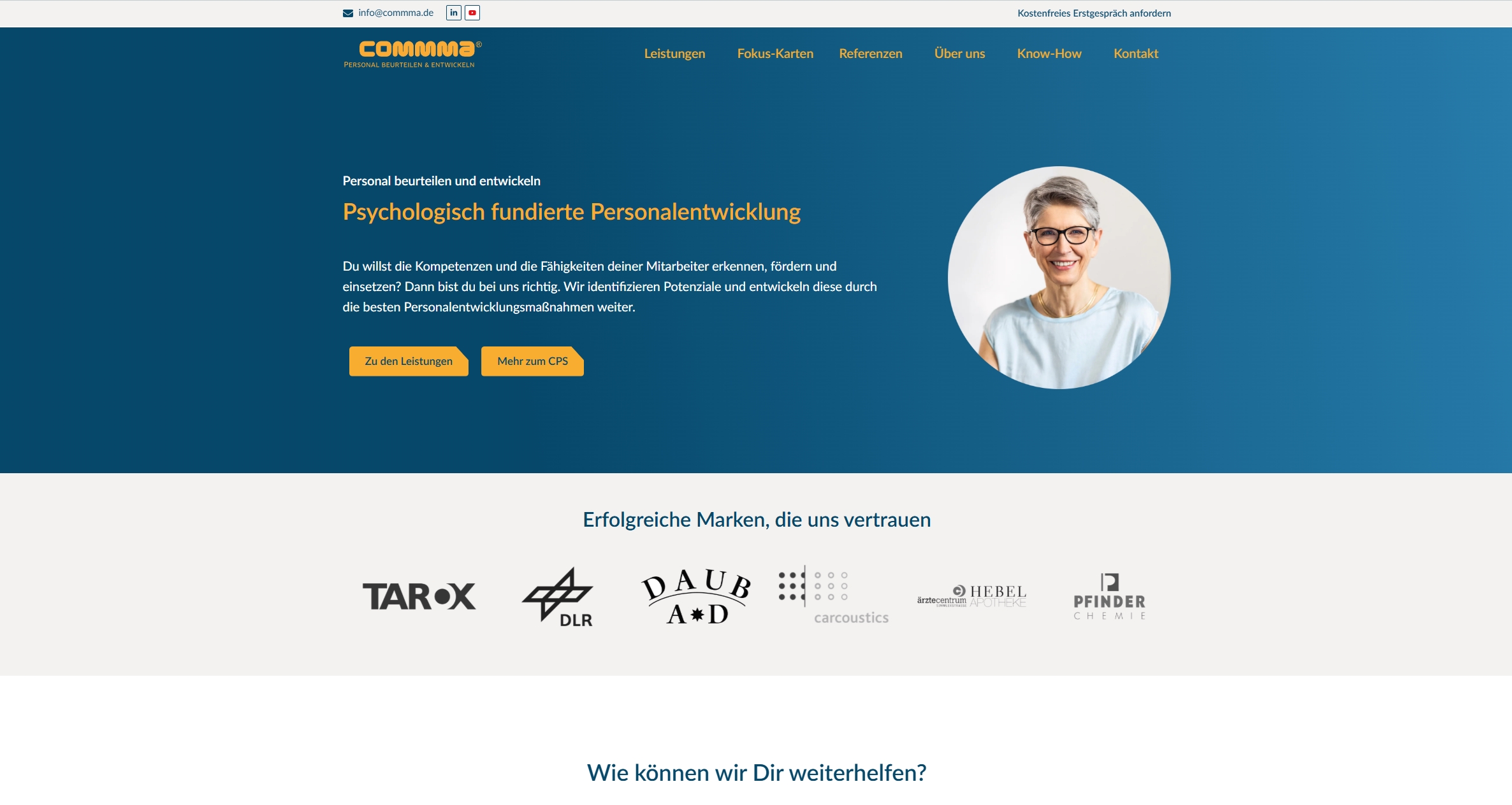 Portfolio Website commma